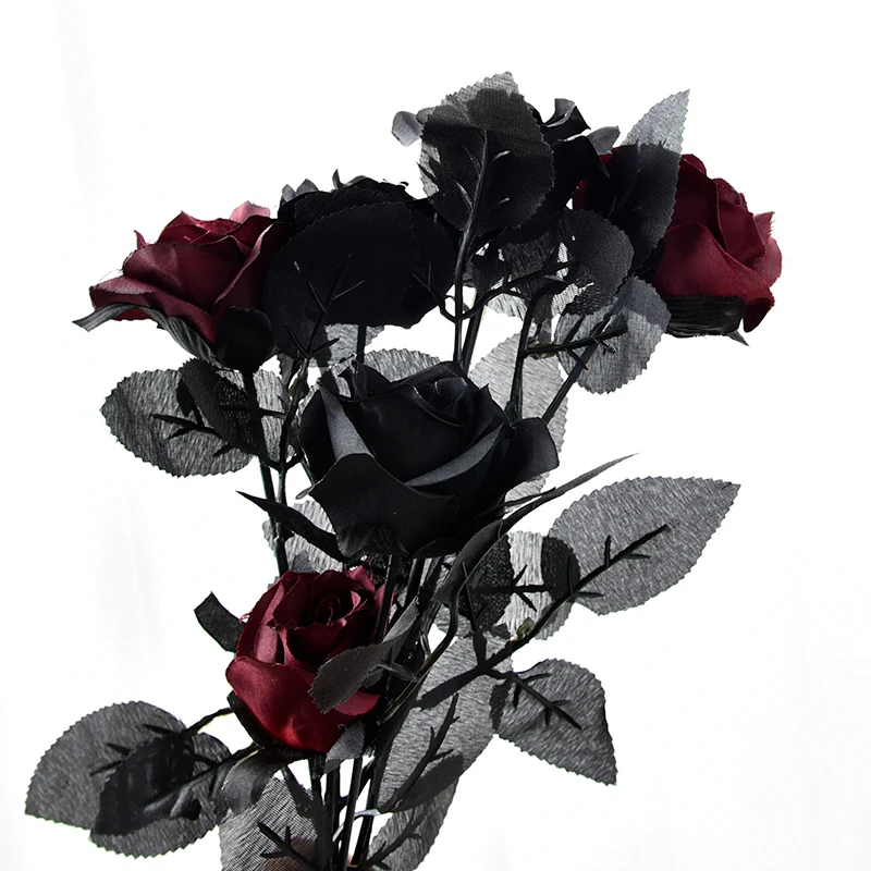 Dark Photo pozadie pre fotografiu umelé kvety čierna ruža dahlia natáčanie fotografií mladých dievčat Photoss fotografia