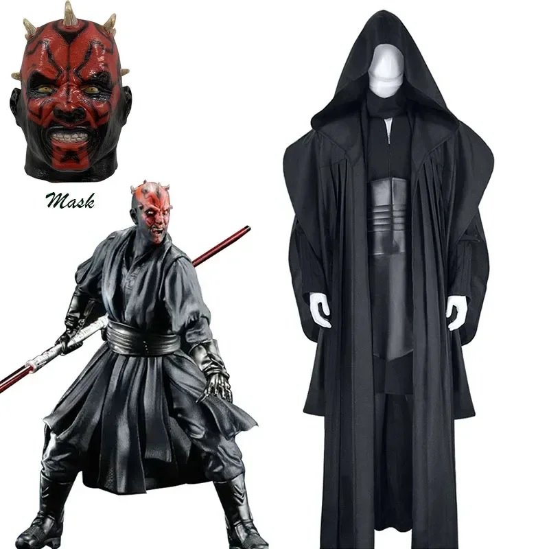 Darth Maul Cosplay kostým Darth Maul kostým Uniforma maska ​​masku pre dospelých Halloween karnevalová párty kostýmy pre mužské ženy