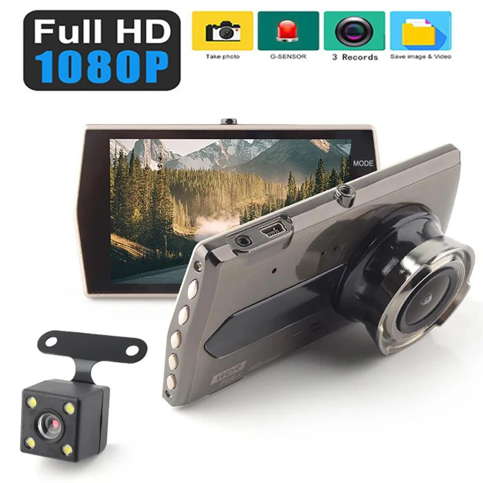 Dash Cam 1080p Full HD Drive Video Recorder CAR DVR DVR KOMPEZPEČNO
