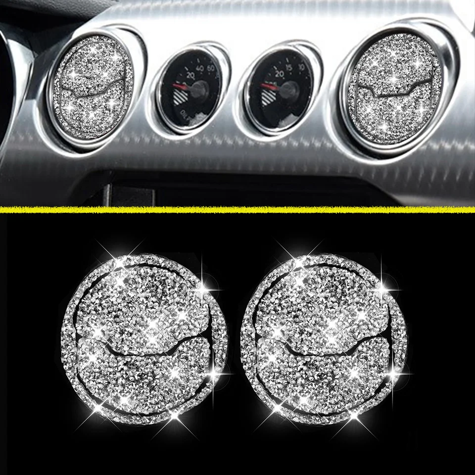 Dashboard Air Vent Outlet Orestar Trim Cover pre Ford Mustang 2015 2016 2017 2018 2019 2020