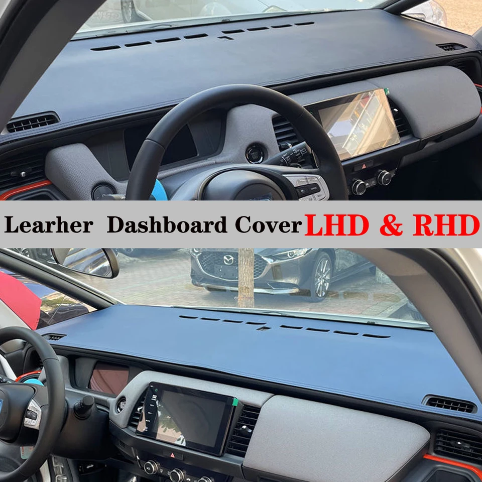 Dashboard Dash Mat Cover Pu Leather Pad Sunshade Anti-UV Carpet Auto pre Honda Fit Jazz GS 2020 2021 2022 2023