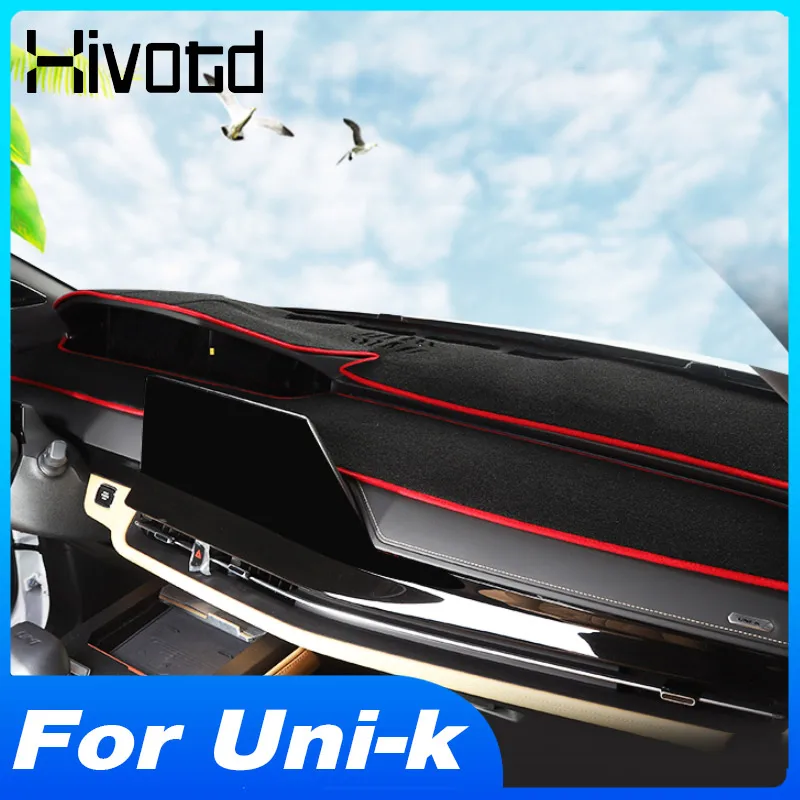 Dashboard Mat Cover Anti-Dirty Sunshade Anti-Slip Pad Interior Decor Protection Auto pre Changan Uni-K UNIK 2024