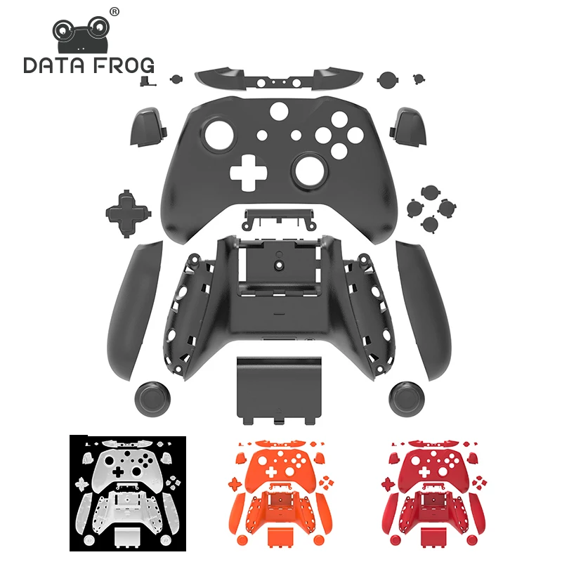 Data Frog Shell Plná súprava pre Xbox One Slim Controller Cousing Joystic Joystick Výmena puzdra kryt pokožky opravy dielov príslušenstvo