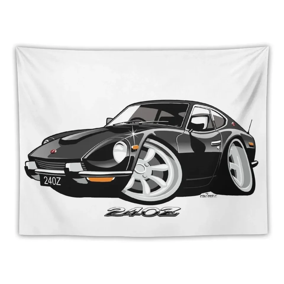 Datsun 240Z Karikatúra čierna gobelínová izba dekor korean štýl stena deco pre spálňu tapiséria