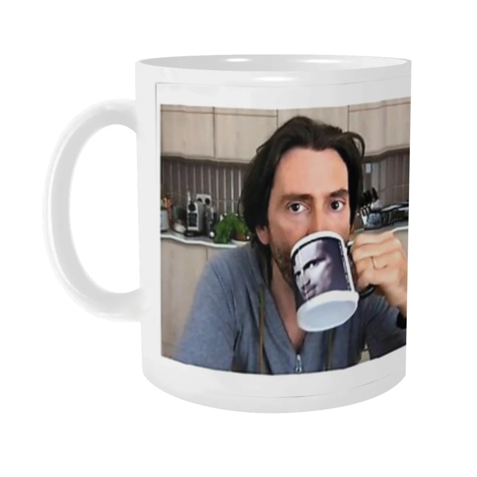David Tennant predstavuje (vľavo ruky) Ceramics Coffee hrnčeky Čaj šálky mlieka Mlieko šálky Darček pre kávu
