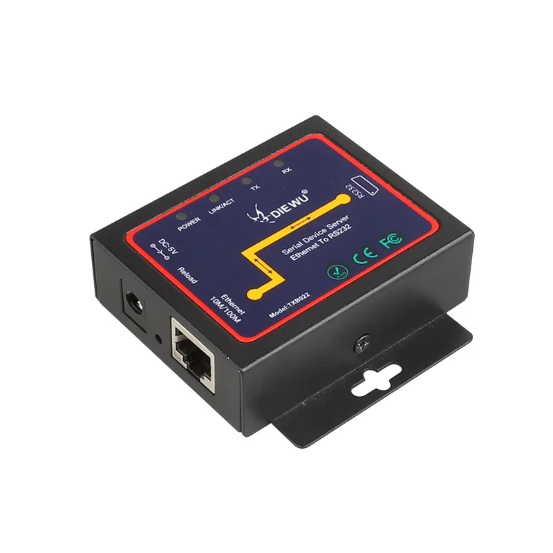 DB9 RJ45 až RS232 Adaptér Serial Device Server Ethernet do RS-232 9PIN TCP/IP Modul Communication Converter 300bps-230BPS