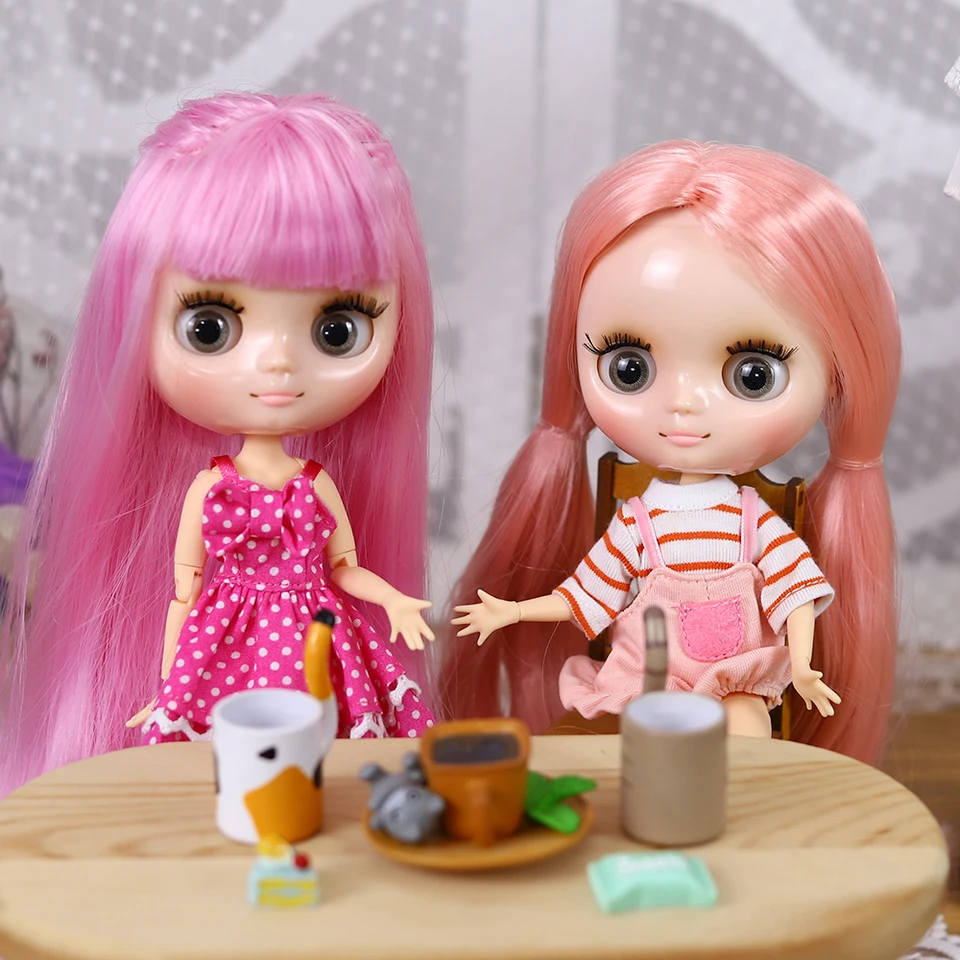 DBS 22 cm Middie Blyth Doll Celé spoločné telo obsahuje oblečenie ， topánky a ručné dievčenské hračky Can make -up DIY