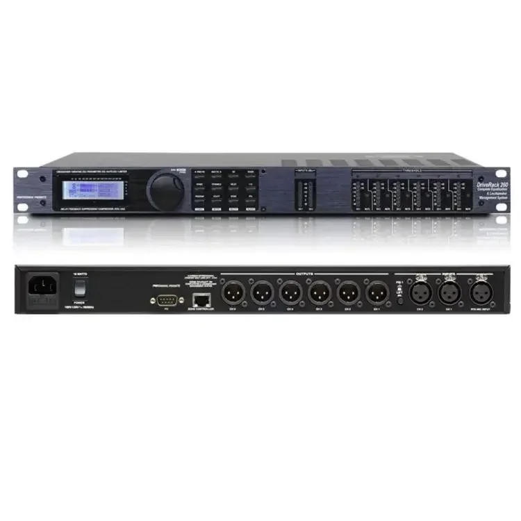 DBX260 Audio Procesor Drive Rack DBX DriverAck 260 PA Procesor Audio DSP Digitálny procesor pre správu reproduktorov zvukových reproduktorov