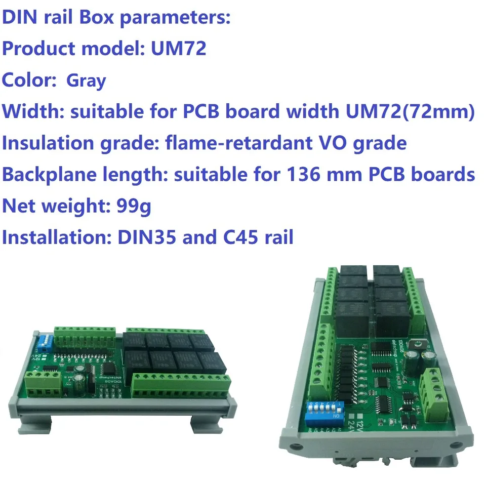 DC 12V 24V 8I8O PLC IO Rozširujúca doska UART RS485 RELEPLE Modul Modbus RTU Funkčný kód 01 05 15 02 03 06 16