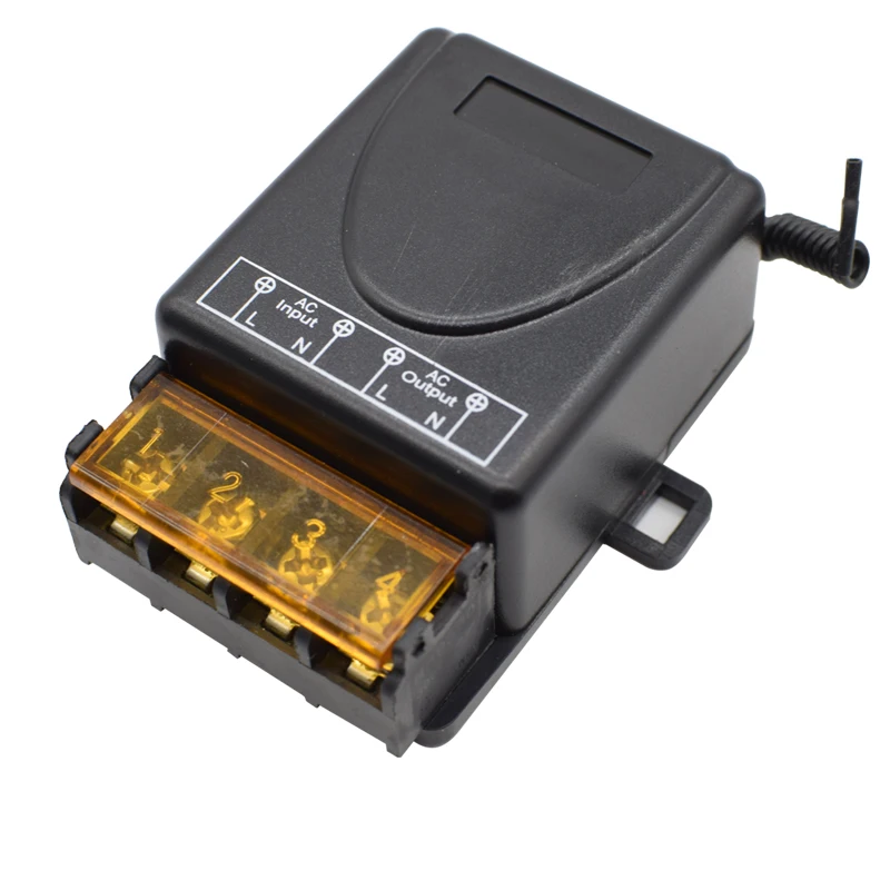 DC 12V 24V bezdrôtový prepínač diaľkového ovládača AC 220V 110V Max 30A Univerzálny reléový prijímač široké napätie 433 MHz EV1527