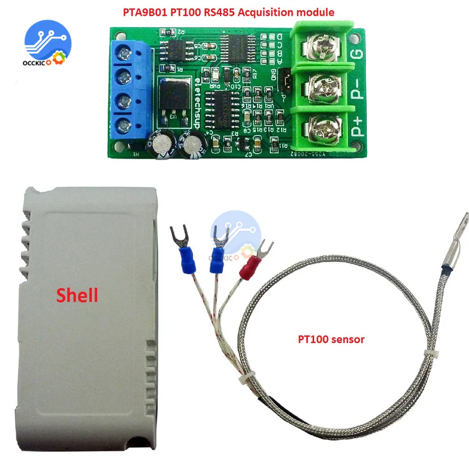 DC 12V PT100 RTD Converter RS485 MODBUS RTU Teplotný snímač