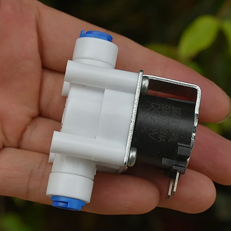 DC 24V Mikro solenoidný ventil 2/8 palca vlákno solenoidový ventilový ovládací ventil Spínač ovládača