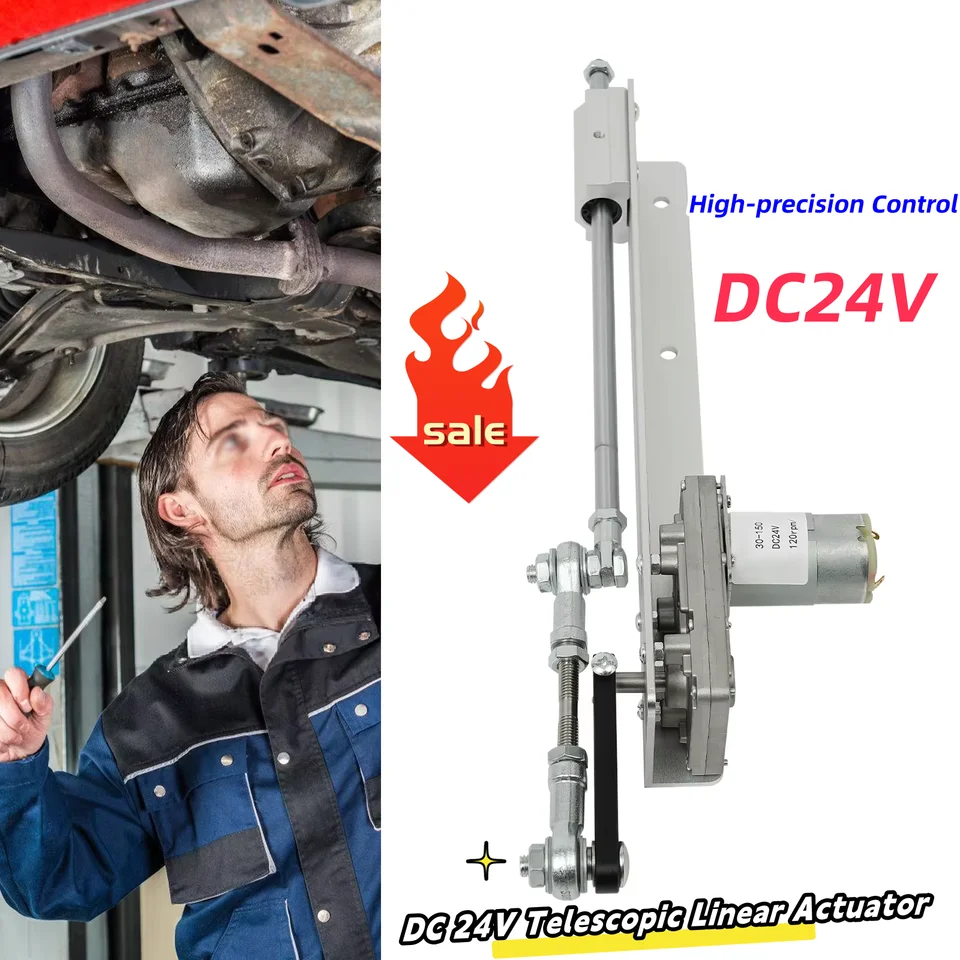 DC 24V Teleskopický lineárny ovládač recipročný cyklus lineárny motor Lineárny ovládač