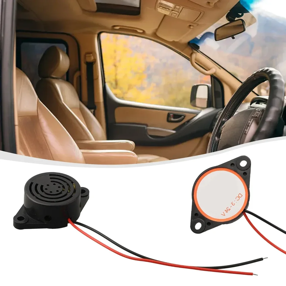 DC 3-24V 85/100 dB Sirénový zvukový signál REVERE Alarm roh s LED tónom, reverzný vzduchový roh pre zvonenie alarm