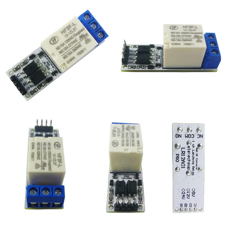 DC 5V 12V 24V Magnetický západkový reléový modul bistabilný samoobslužný odpínací doska pre žabky pre Arduino ESP32