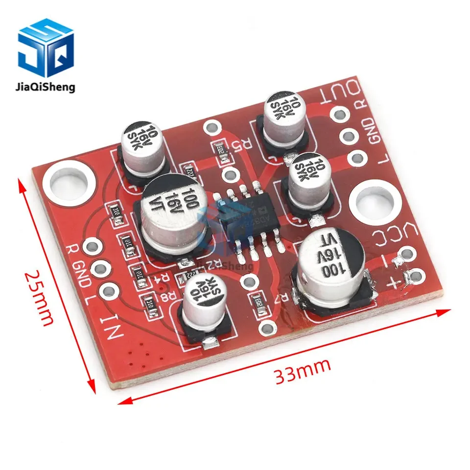 DC 5V-15V AD828 Stereo predzosilňovacia doska predzosilňovača predzosilňovač