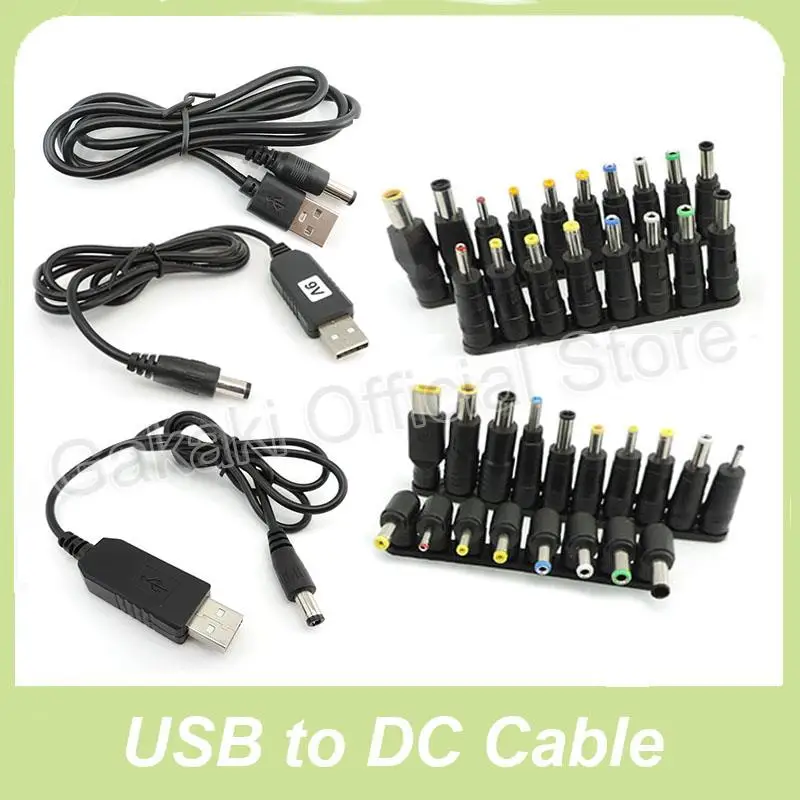 DC 5V až 9V 8,6 V 12V 12.6V USB Power Boost Line Step UP Modul Prevodník kábla 5.5x2.1mm