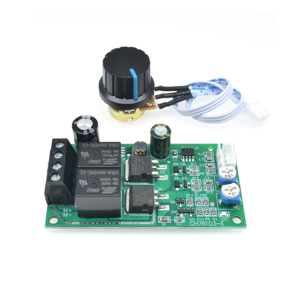 DC 6-40V Rýchlosť motora Ovládač kefovania Motor Nastaviteľný regulátor dopredu a ovládacie prvky DC Brush Motor Loverner