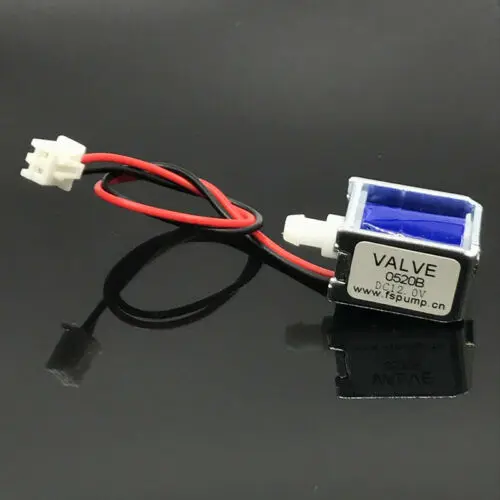 DC 6V/12V Normálne uzavretý typ N/C Mini elektrický solenoidový ventil Výfukový ventil plynný ventil pre elektrické prsné čerpadlo/vzduchové čerpadlo