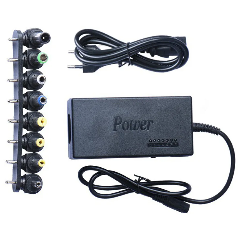 DC 96W 4-5A 12V/15V/16V/18V/19V/20V/24V nastaviteľná nabíjačka univerzálneho napájacieho adaptéra s tipmi adaptéra 8ks pre laptop Dell Lenovo
