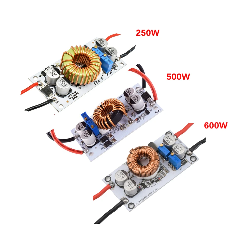 DC-DC Boost Converter Konštantný prúdový napájací zdroj 250 W 500W 600W 10A LED Driver Modul neizolovaného modulu kroku
