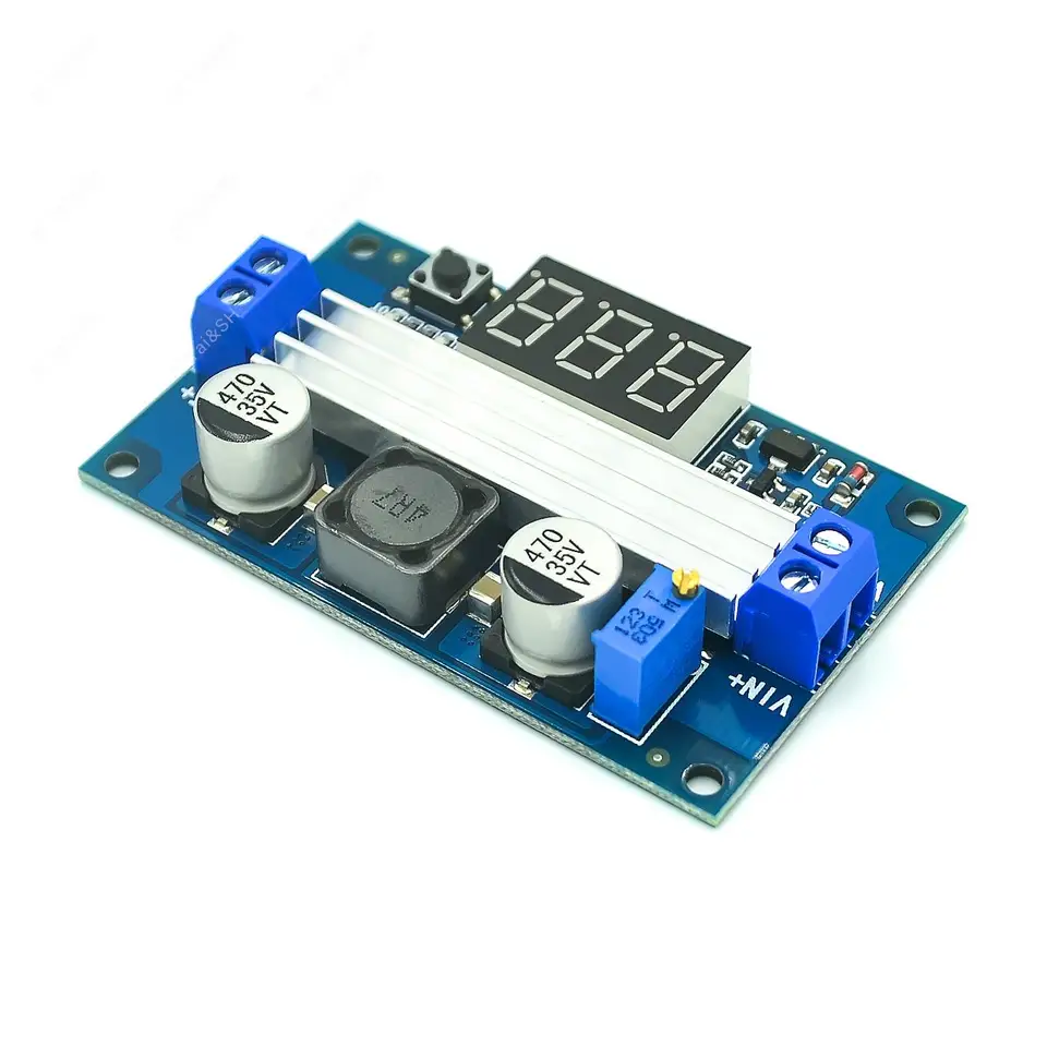 DC DC-DC 3 ~ 35V až 3,5 ~ 35V LTC1871 Booster Step UP Step-Up Modul Prevodník regulovaného napájacieho zdroja+voltmeter