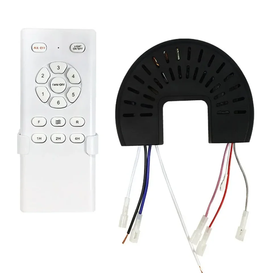 DC Frekvenčná konverzia 24 V 6-stupňový stropný ventilátor Light Diaľkové ovládacie ovládanie pre domáci stropný ventilátor Light Remote Control Prijímač