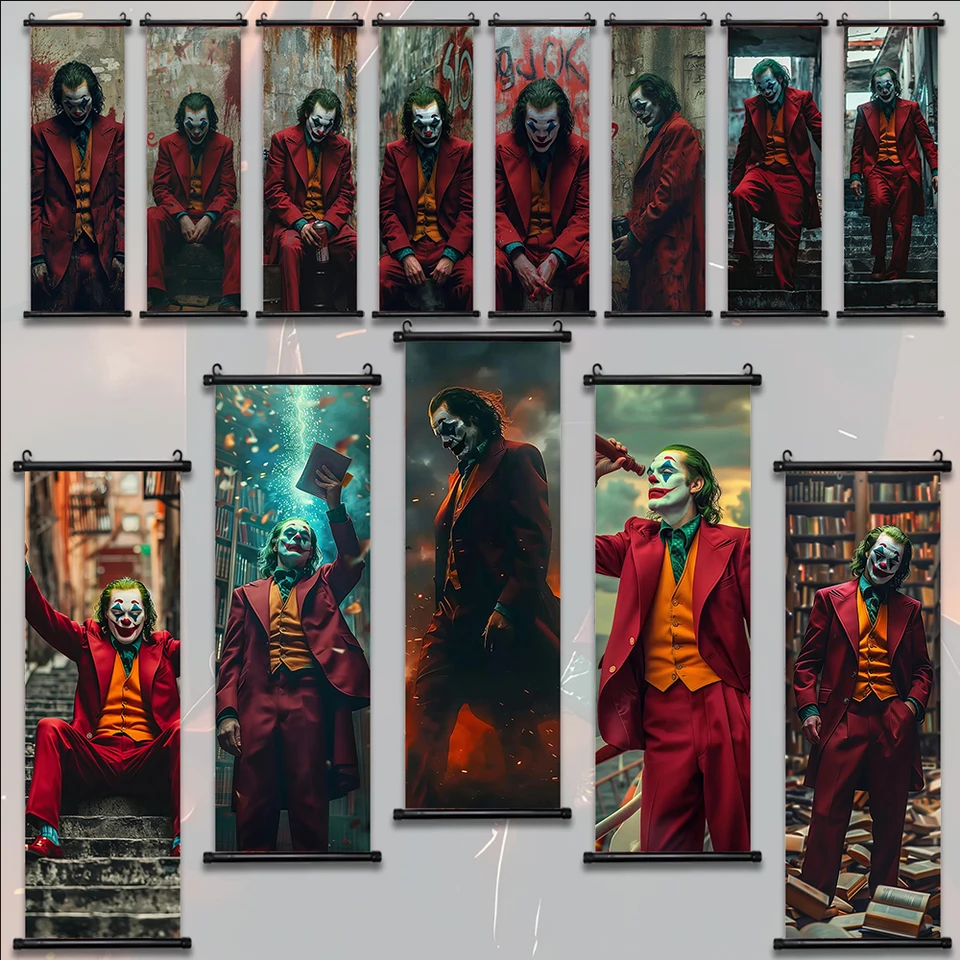 DC Joker Hanging Scroll Wall plagát plátno maľba tlač obývacia izba spál