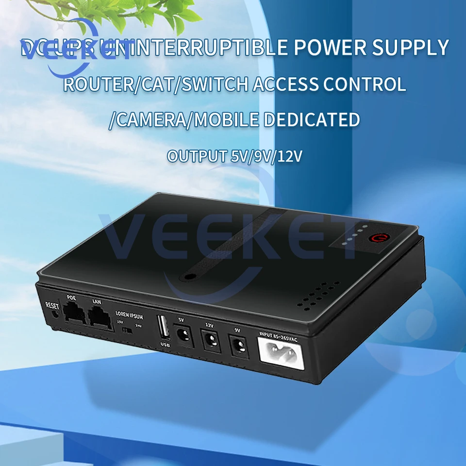 DC1018P Router 5V9V12V Optický monitor mačiek Monitor Un Internterruptable napájací nabíjačku mobilný telefón DC UPS