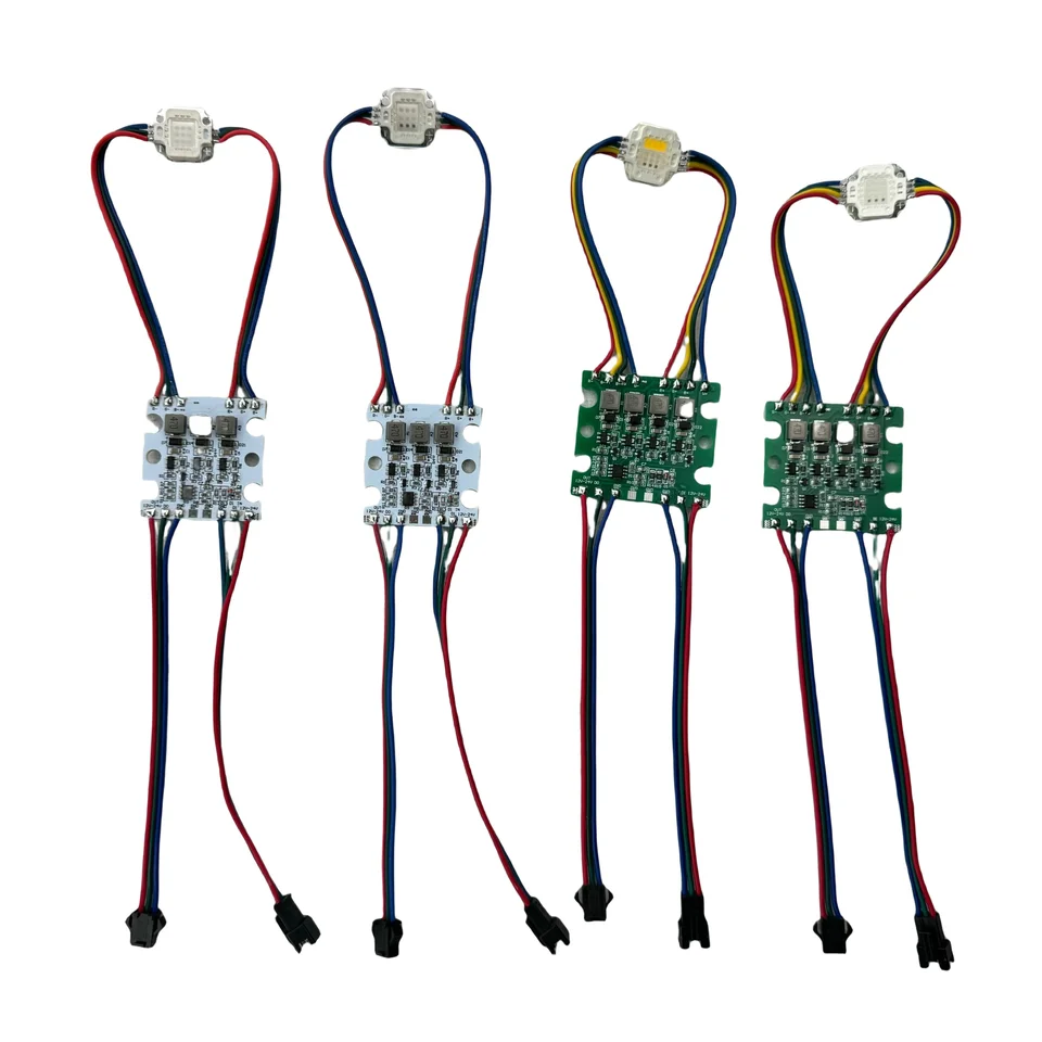 DC12-24V 10W WS2811-RGB/UV/12W UCS2904-RGB+UV/RGBW IC LED PIXEL Modul IP20 IP20 SMART COB PIXEL LIGHT 3PIN JST V a výstupe