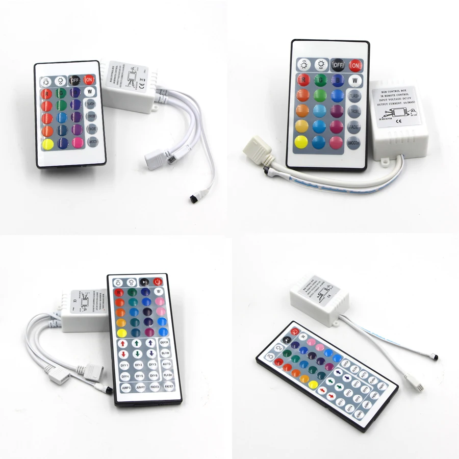 DC12-24V 6A 24/44 Kláves IR diaľkový ovládač RGB LED radiča pre flexibilné SMD 3528 5050 2835 RGB LED SMD SMD SLIP LILLY