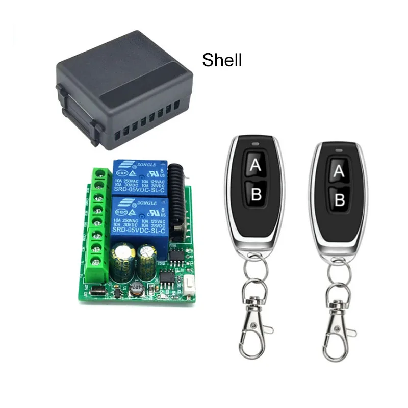 DC12V 10A 2CH 2CH DVOROVÝCH DVOROV VOZIDLA SVETLITER 433 MHz