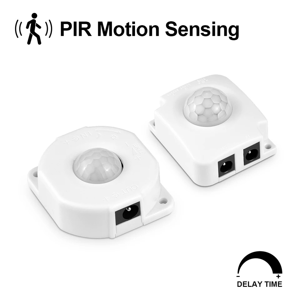 DC12V-24V LED LED PIR SNDOR SNDOR SNIEW Čas oneskorenia IR Infračervená indukcia SMART SMART S Svetlom senzor DIY Nočné svetlo