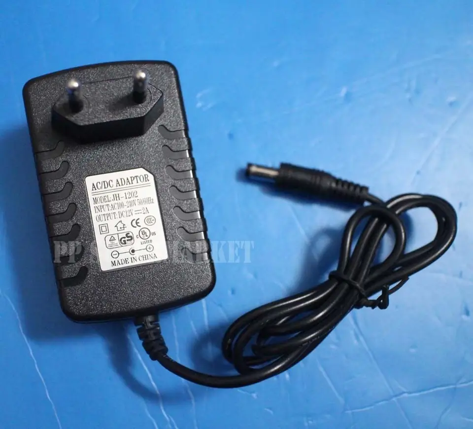 DC12V 2A AC110-240V na jednosmerné napájacie adaptér EÚ zástrčka pre 3528 5050 LED pásik