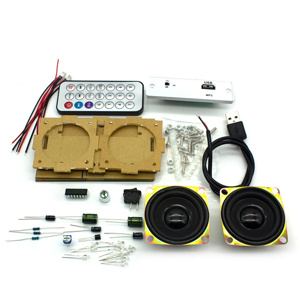 DC4.2-5V pre spájkovanie tréningu reproduktor Bluetooth Make DIY Electronic Soining Kit 3W*2 DIY Pracovná prax 40 Magnetic 4 Ohm