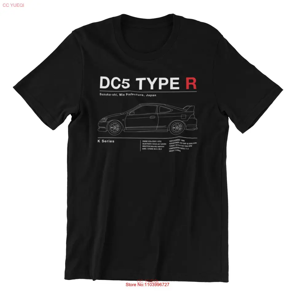 DC5 R Spoon JDM Car Tirlar EP3 FD2 K20 FN2 FK8 DC2 FL5 FL5 EG6 EK9 dlhé alebo krátke rukávy