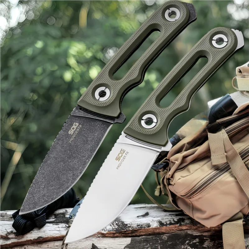 DC53 Oceľ Full Tang Outdoor Multi Icury EDC prežitie nôž+plášť, Rescue Rescue Hunting Nôž, s nožom vreckového zadného klipu