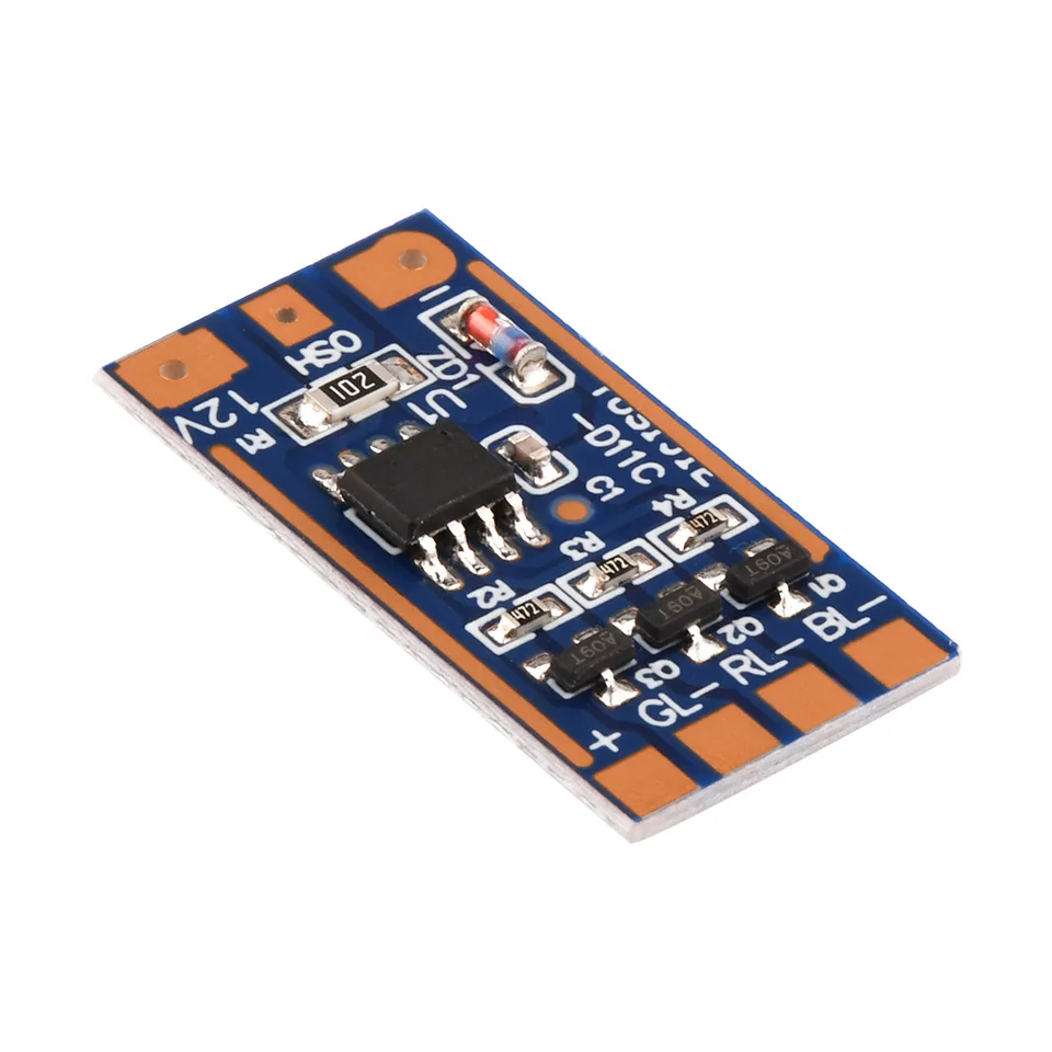 DC5V-12V 2A RGB Modul Light Riadiace relé 11 Druhy prepínaču režimu Color Lamp Modul Vysoký prúdový obvod Hrotovej dosky