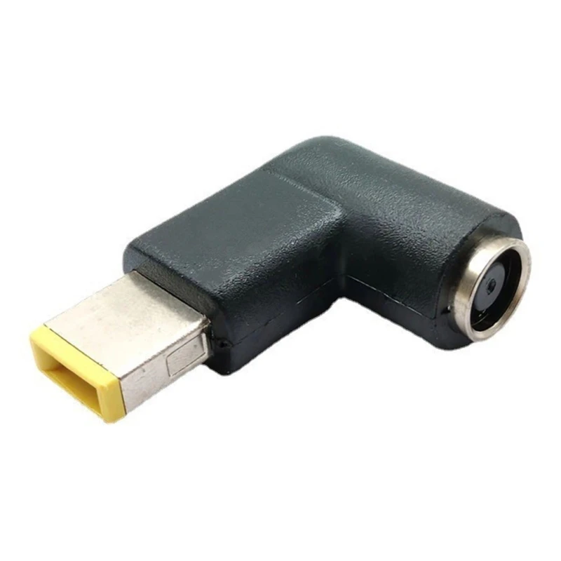 DC7.9x5.5mm to Square Port Power Adapter Žena pre mužské nabíjanie Black