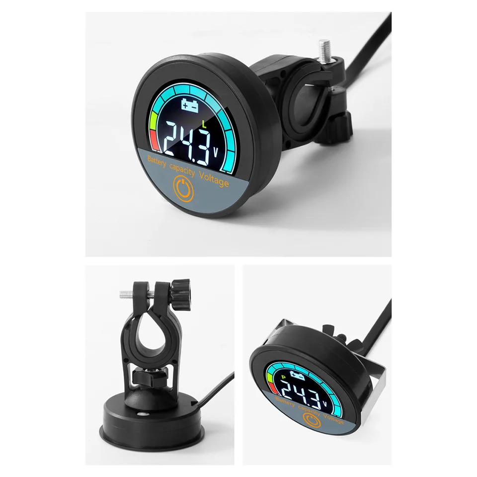 DC8-100V digitálny kruhový voltmeter vodotesná kapacita batérie Monitor Monitor automobilu Tester Tester indikátor monitora batérie