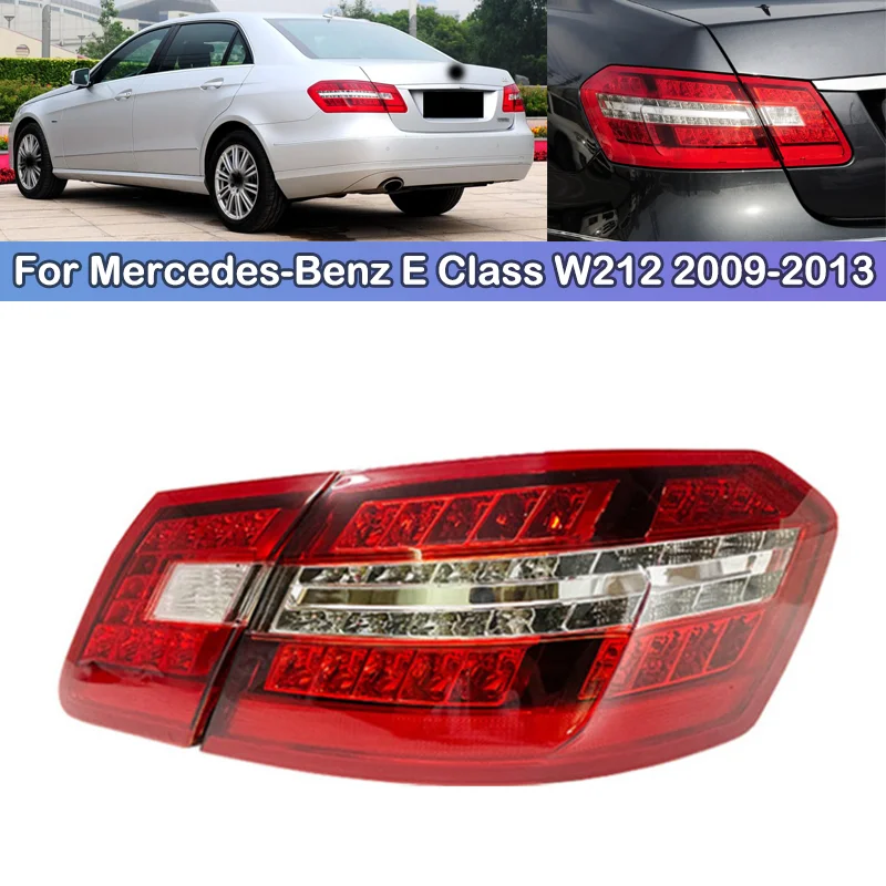 DCGO LED pre Mercedes-Benz E Class W212 2009-2013 E200 E300 Taillight Brzdenie Zadný nárazník Zadné zadné svetlá zadné svetlá zadného svetla