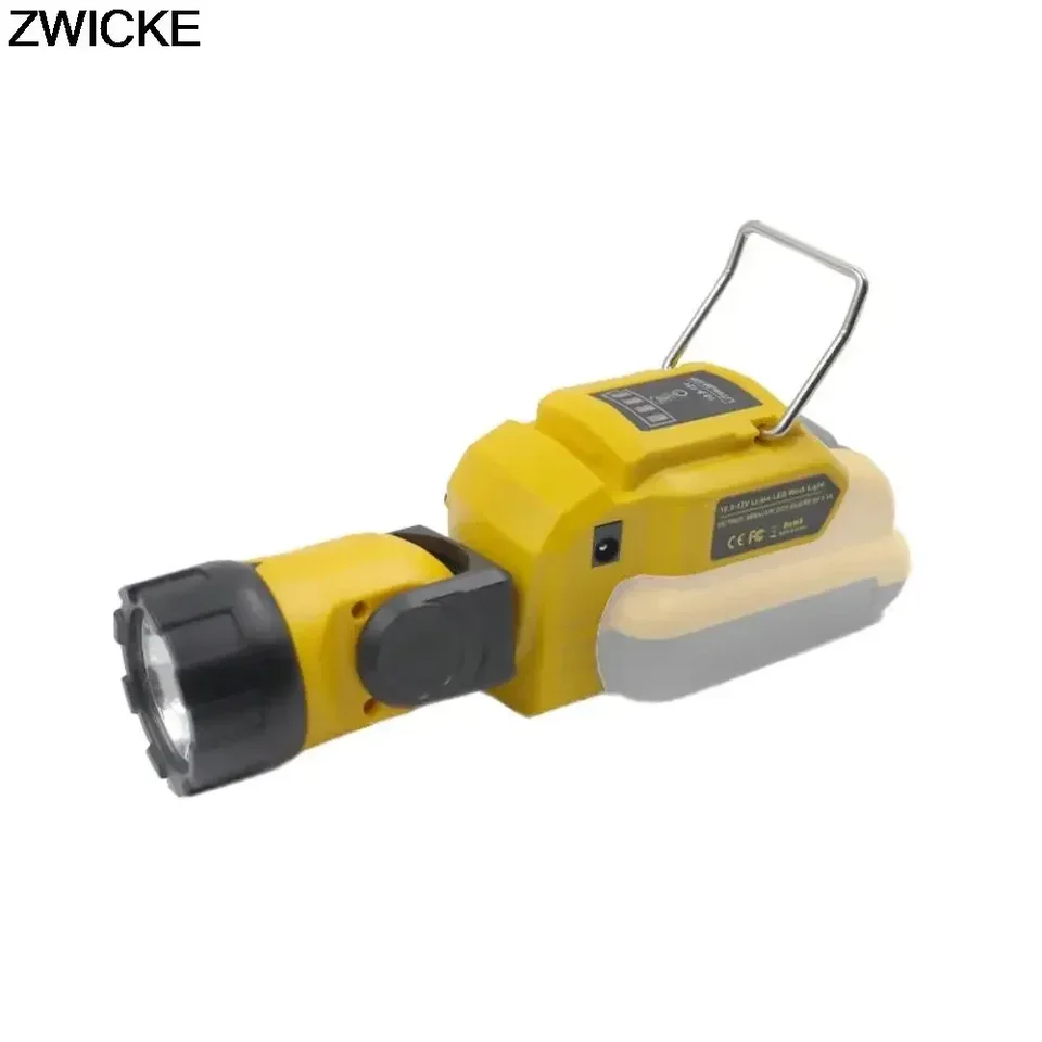 DCL510 Outdoorová baterka Lampa bezdrôtové pracovné svetlo DW12V Rotačné svetlo svetla je vhodné pre lítiovú batériu Dewalt /10.8-12V
