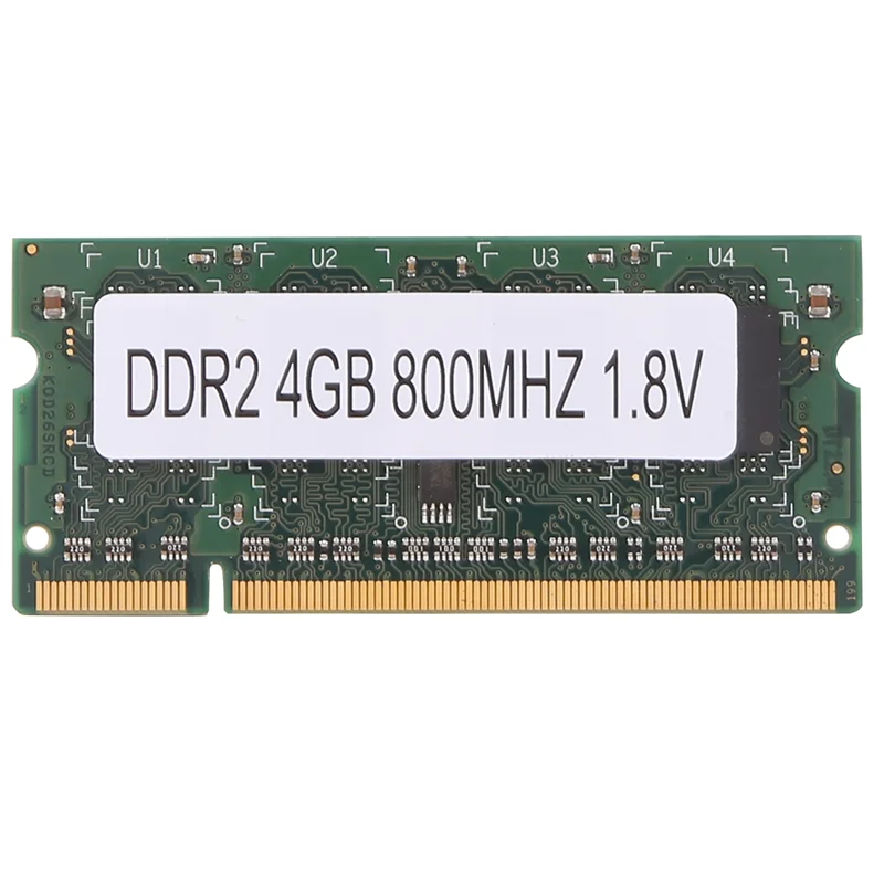 DDR2 4 GB 800 MHz laptop RAM RAM PC2 6400 2RX8 200 PINS SODIMM pre pamäť prenosného počítača AMD