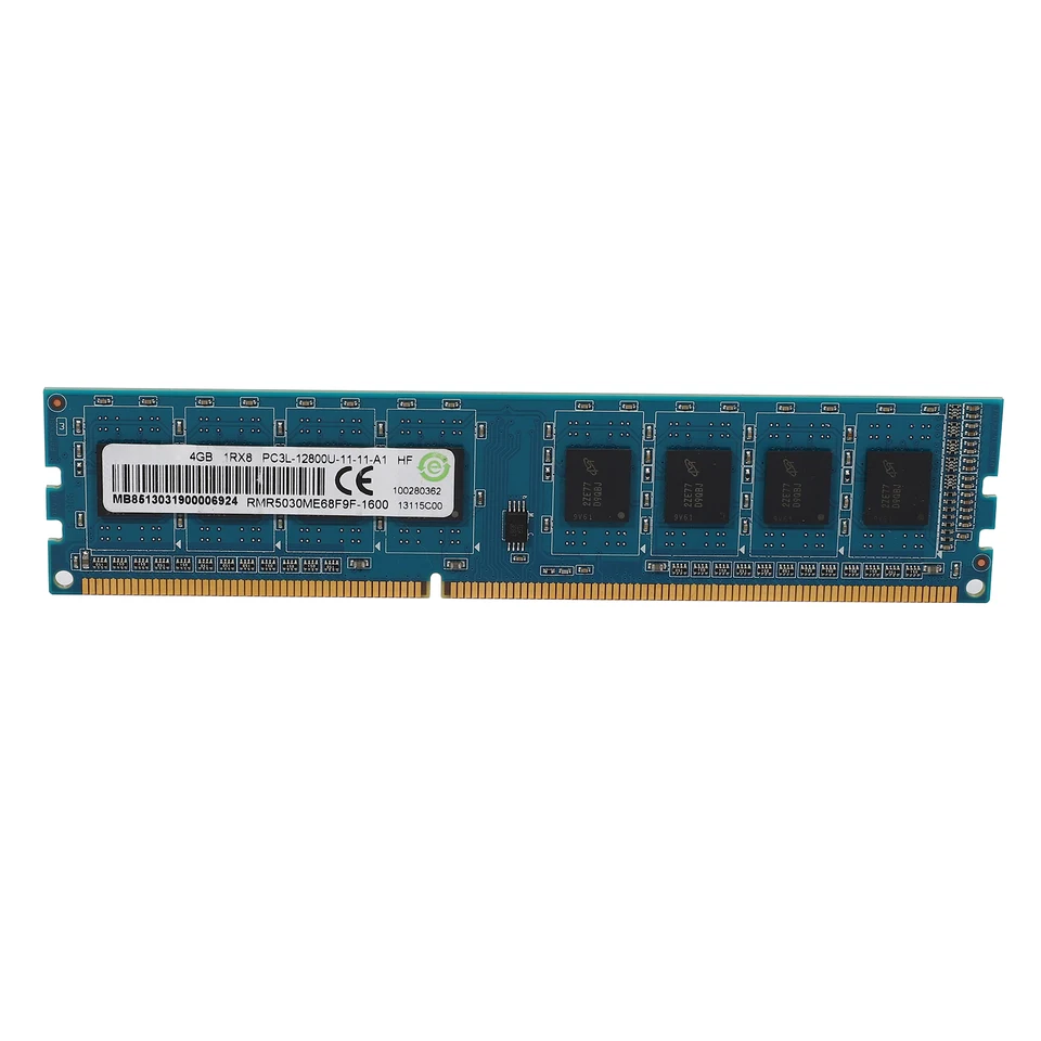 DDR3 4 GB Desktop Memory 1RX8 PC3L-12800U 1600MHz 240pins 1,35V Cl11 DIMM RAM pre základnú dosku Intel AMD