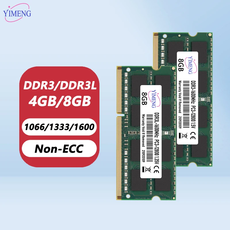 DDR3 DDR3L 4GB 8 GB notebook notebook RAM notebook PC3L 1,35V 1066 1333 1600 MHz PC3 1,5V 8500 10600 12800 204PIN SODIMM Memoria RAM
