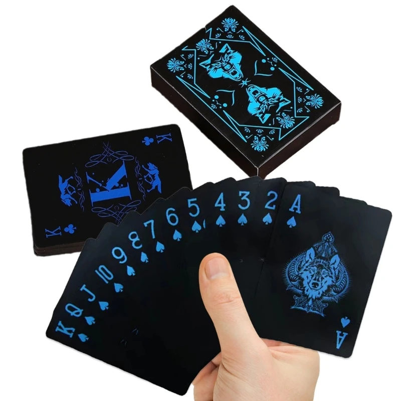 Deck of Cards 54 Playing Playings Card stolová hra umývateľné PVC Magické karty Set Professional Deck of Cards 69HD