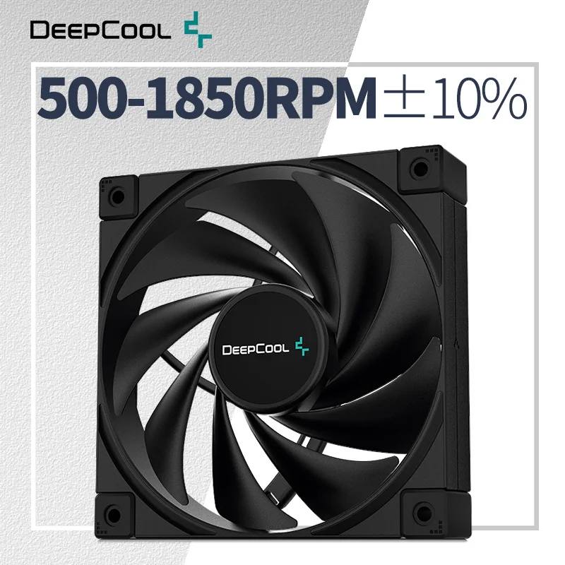 DeepCool FK120 PC PASE VENTILÁR 12V/4PIN PWM s nízkym šumom počítačový podvozok Ventilátor CPU vzduchový/tekutý chladič chladiča FEATSINKOVÝ VENTILÁR