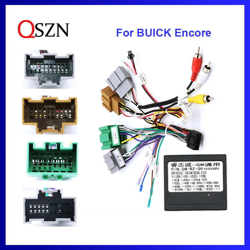 Dekodér adaptéra Canbus Box Decoder pre Tracker Tracker Buick Encore Chevrolet so 16pinovými káblovými káblami Android Car Radio