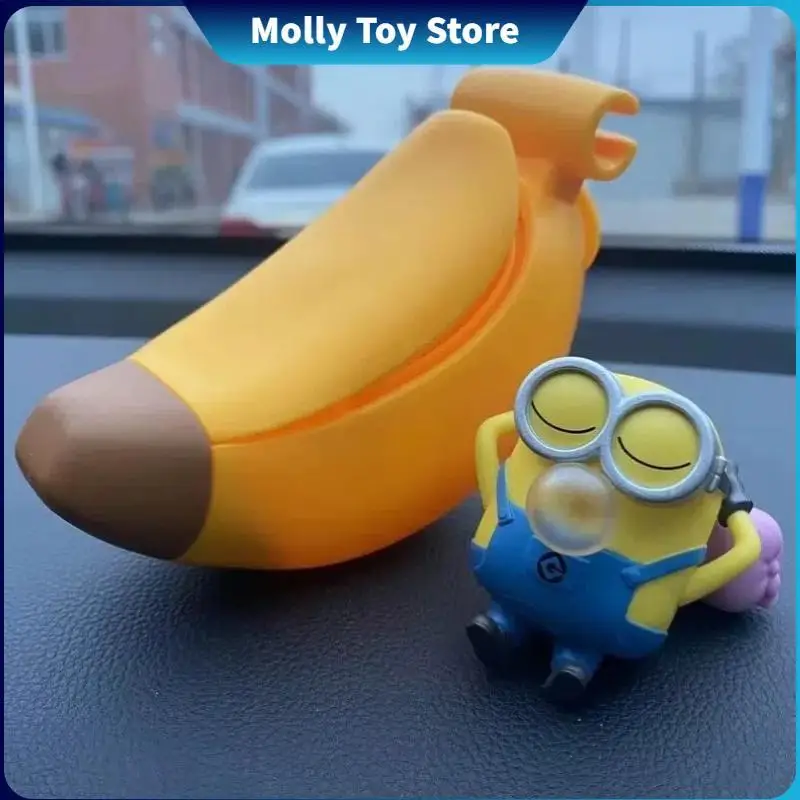 Dekompresná dekompresia hračky slepý box Banana prívesok Bob Stuart Kevin Kawaii stlačte hračky karikatúry figúrky ozdoby