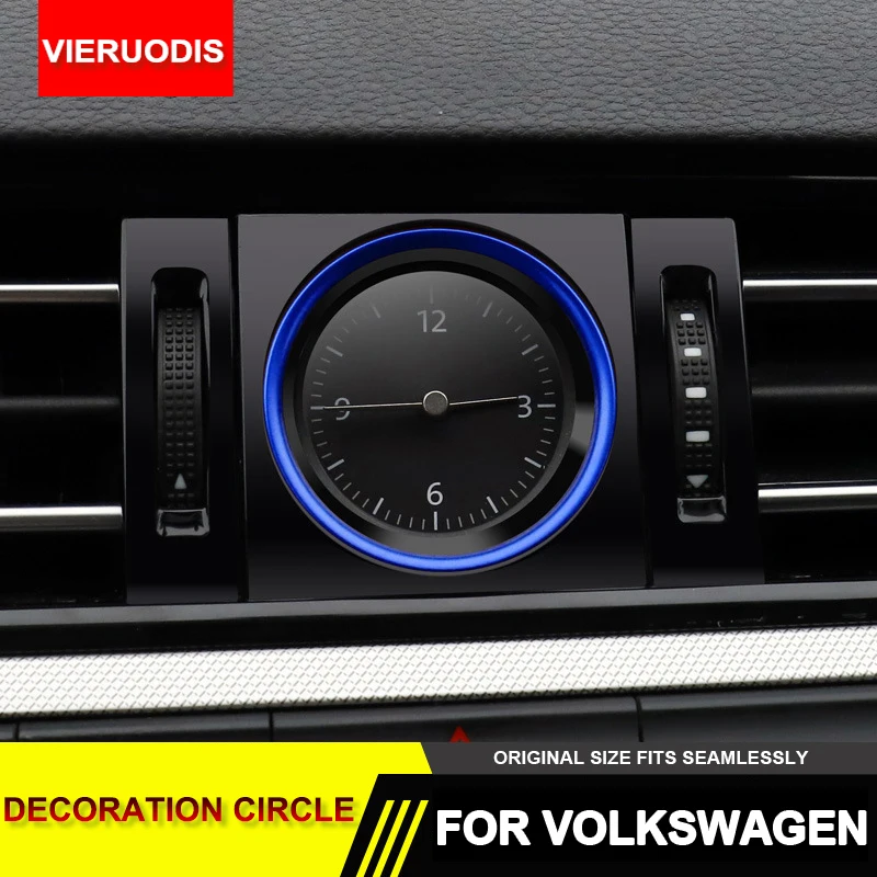 Dekoratívny obálka prsteňa 2019 Nový príchod automobilu Dashboard Center Clock Tining Styling for Volkswagen Passat B8 Auto príslušenstva